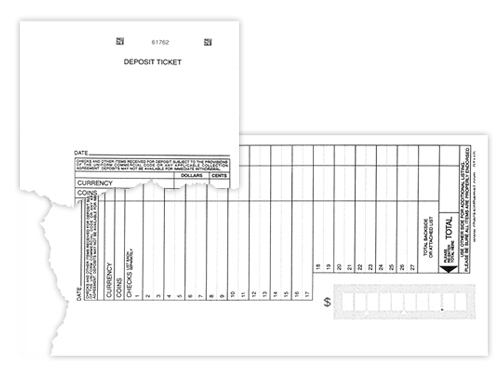 Bookbound Deposit Tickets