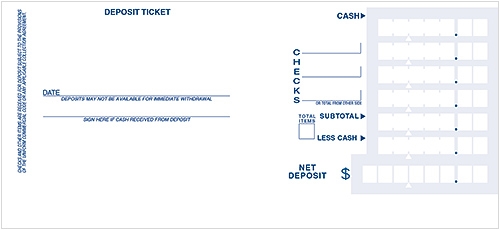 Desk Deposit Tickets 