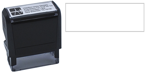 4-Line Self-Inking Stamp w/Logo 