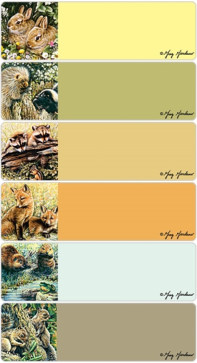 Woodland Animals Address Labels