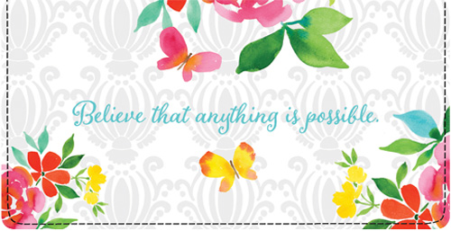 Pretty Things Checkbook Cover