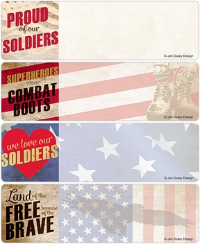 Proud of Our Soldiers Address Labels