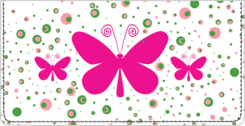 Bright Butterflies Checkbook Cover