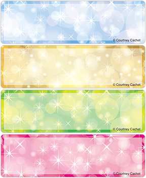 Champagne Sparkles Address Labels