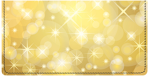 Champagne Sparkles Checkbook Cover