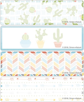 Colorful Cactus Address Labels