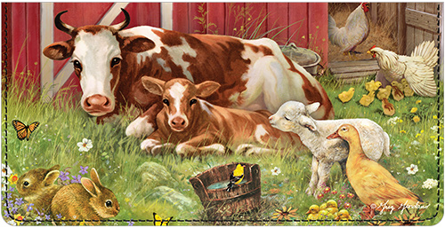 Barnyard Babies Checkbook Cover