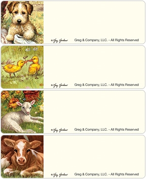 Barnyard Babies Address Labels