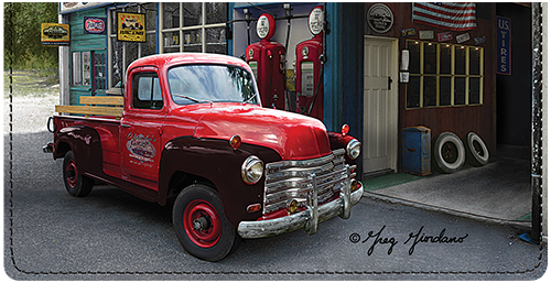 Vintage Trucks Checkbook Cover