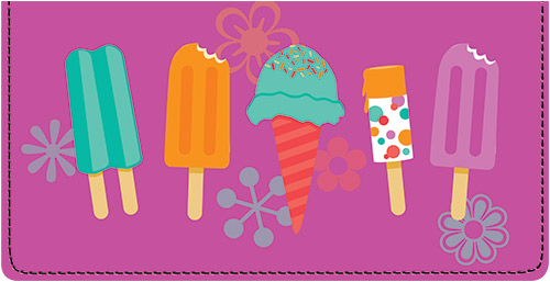 Popsicles Checkbook Cover