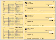 Yellow Safety Hourly Payroll Checks