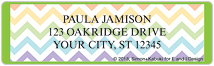 Floral Chevron Address Labels