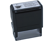 5-Line Self-Inking Stamp w/Logo 