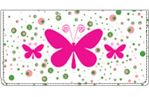 Bright Butterflies Checkbook Cover