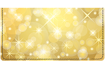 Champagne Sparkles Checkbook Cover