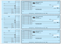 Blue Safety Long Voucher Checks